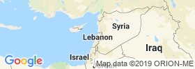 Liban Nord map